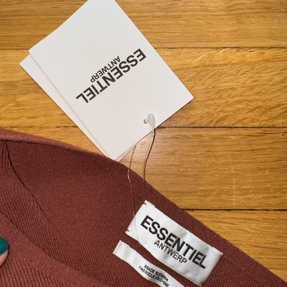 Black Friday sale!! Essentiel Antwerp Beloved Knit Sweater in Cinnamon - Picture 5 of 6